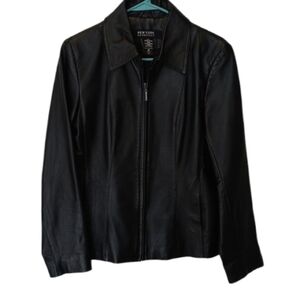 New York & Company genuine leather jacket Medium